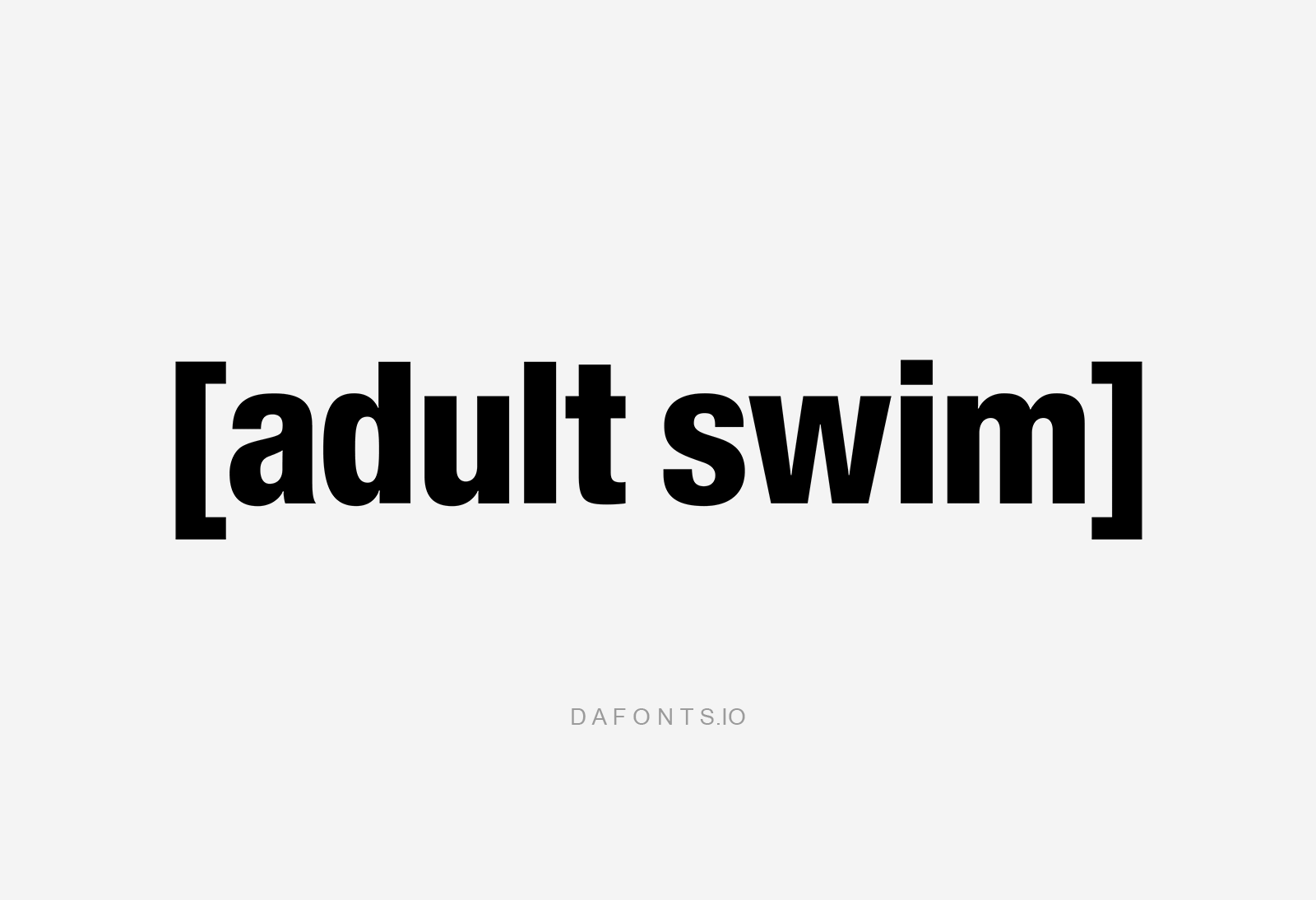 Adult Swim Font