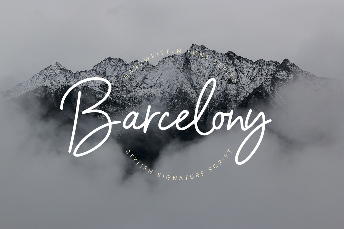 Barcelony Monoline Font -1