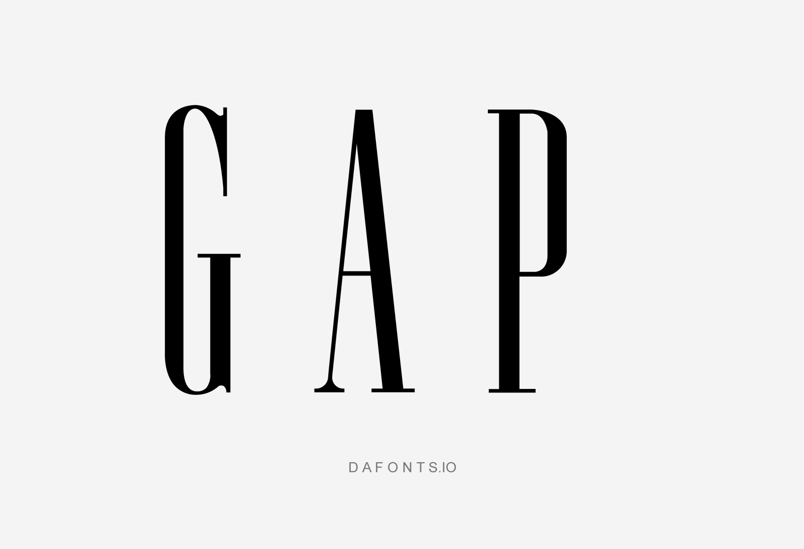 Gap Logo-Font