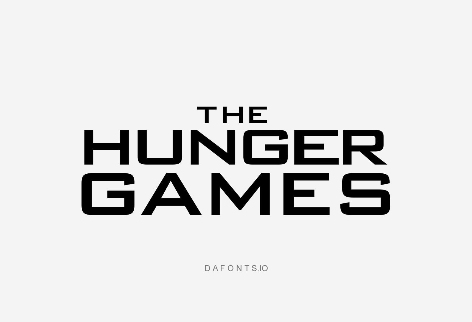 Hunger Games Font