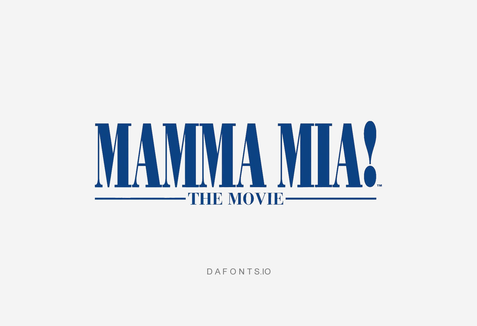 Mamma Mia Font