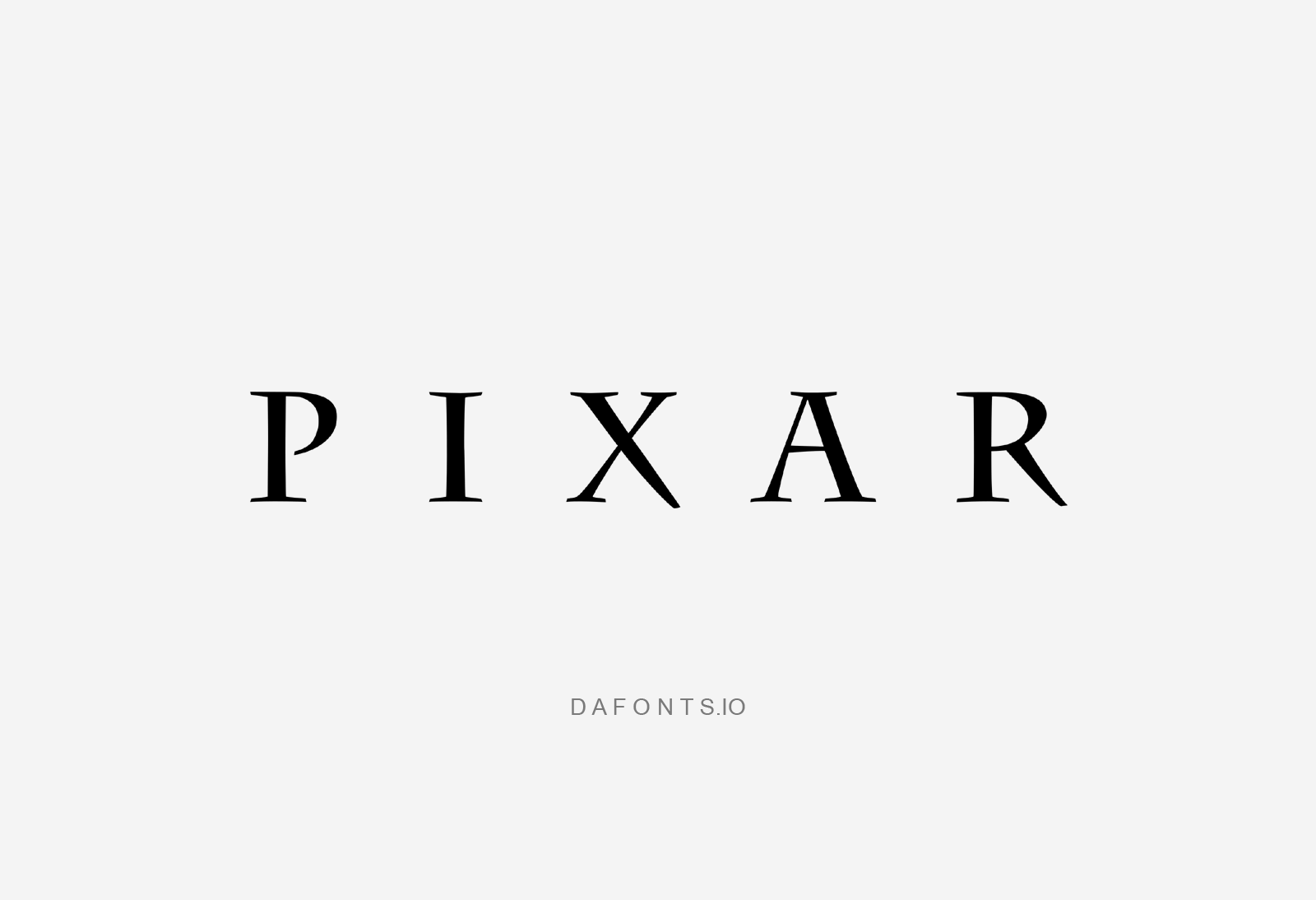 Pixar Font