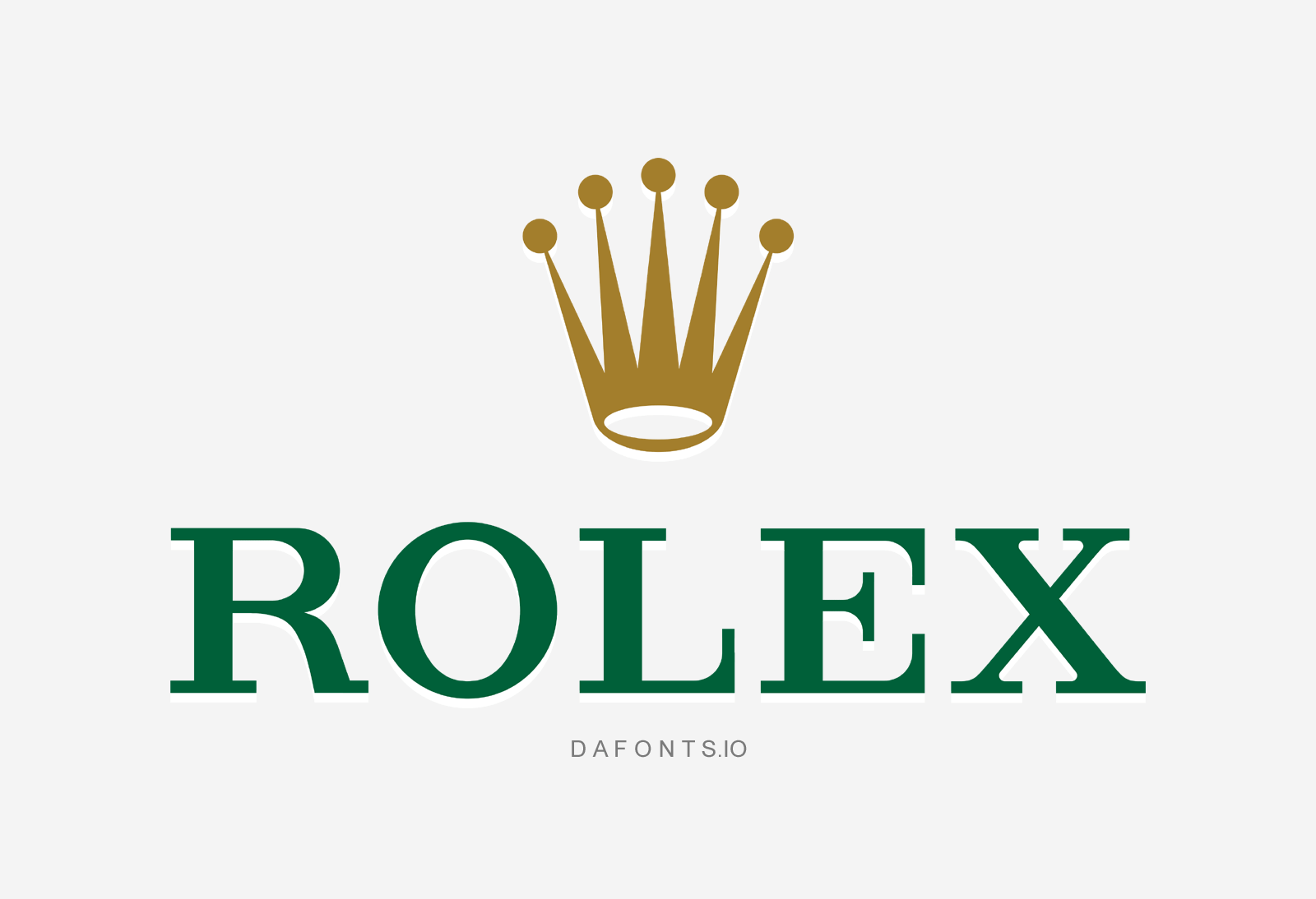 Rolex Logo Font