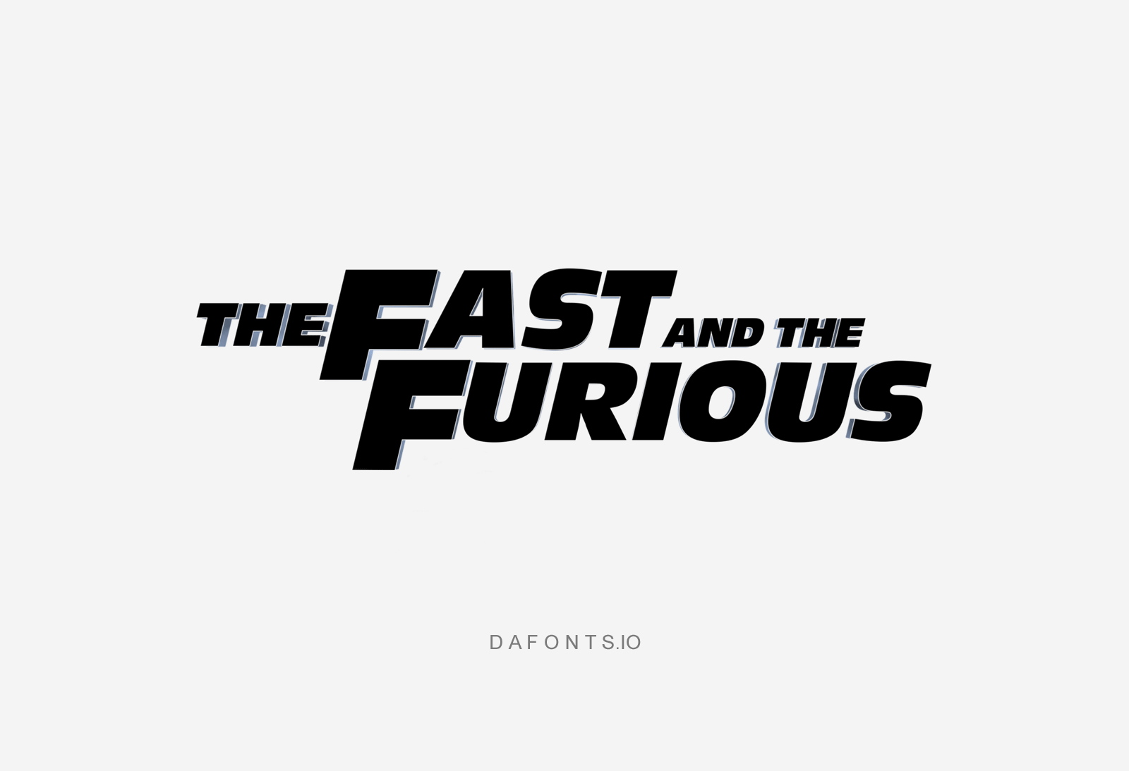 The Fast and the Furious Logo Font
