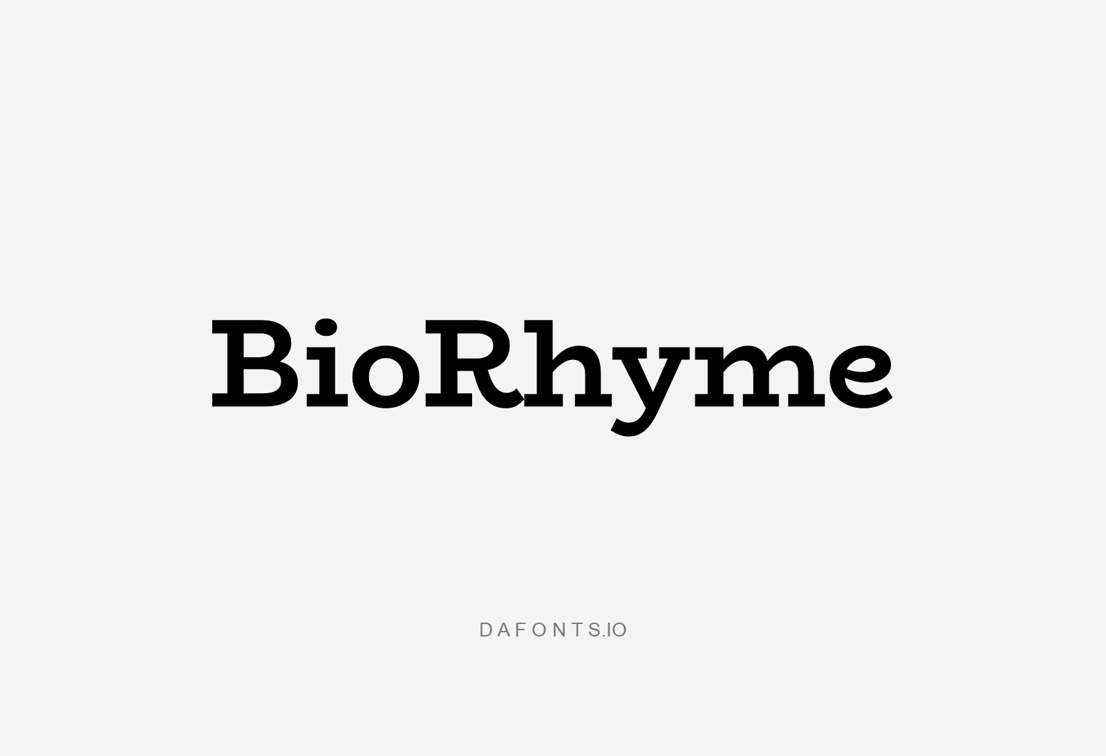 BioRhyme Font