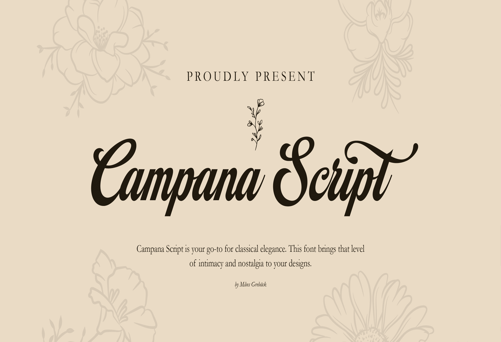 Campana Script Font