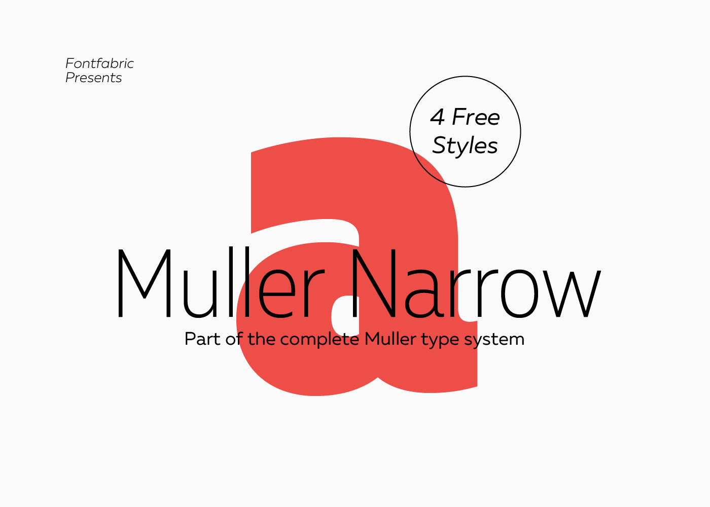 Muller Narrow Font