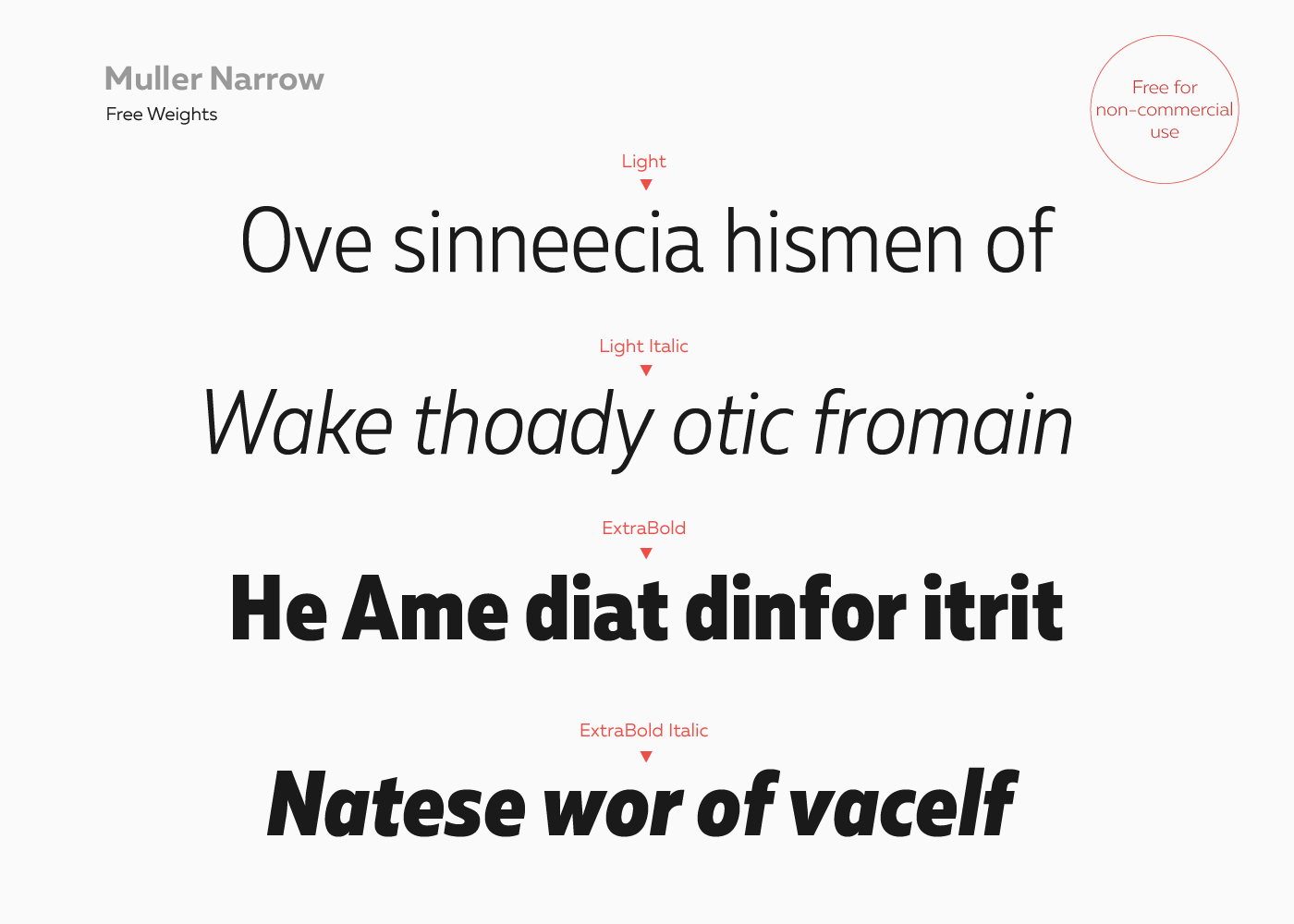 Muller Narrow Font-2