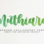 Muthiara Calligraphy Font -1