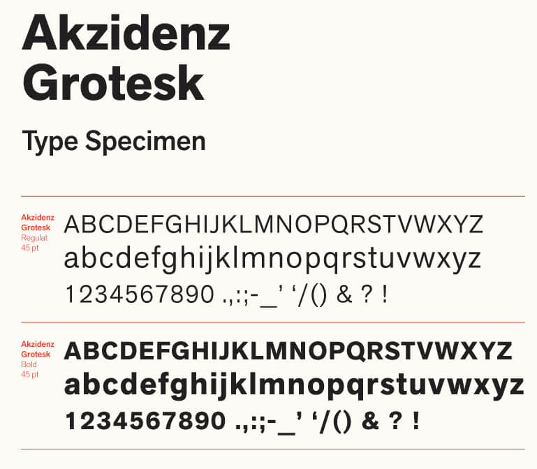 Akzidenz Grotesk Font 2