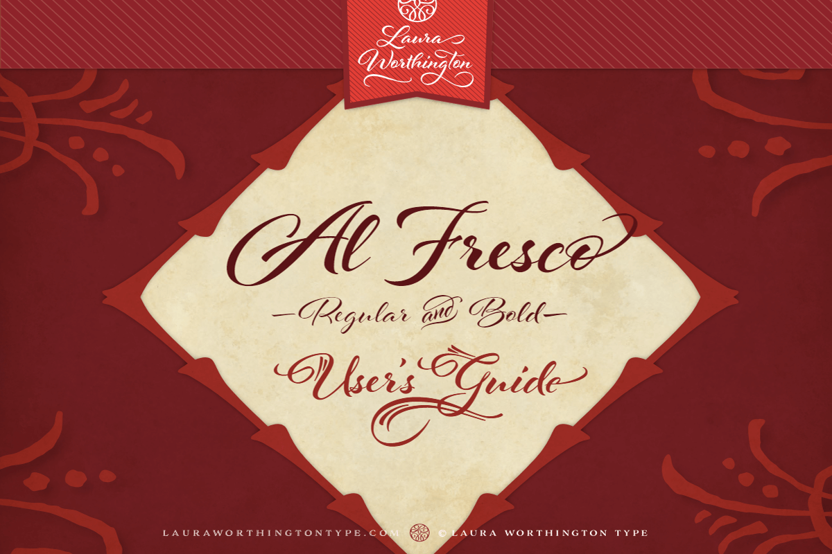 AlFresco Calligraphy Font