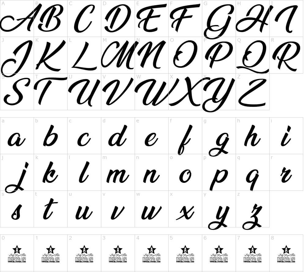 Ananda Calligraphy Font 2