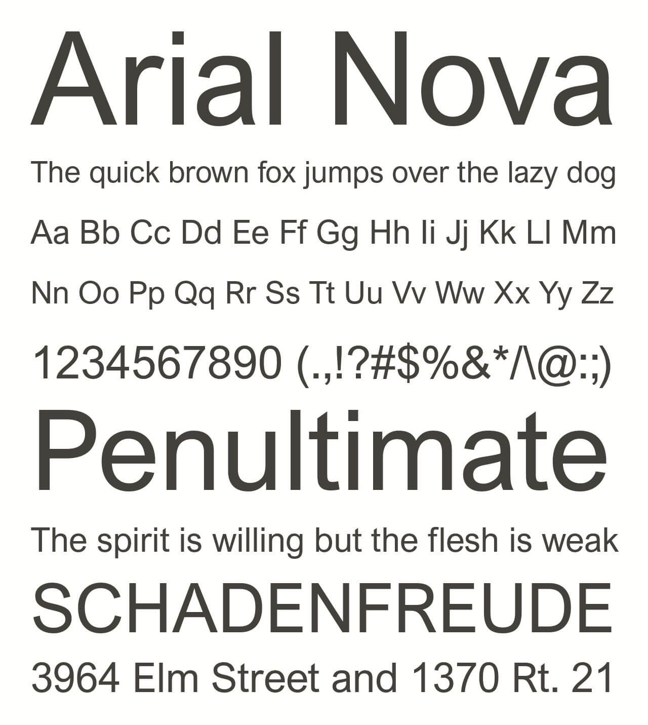 Arial Nova Font -2