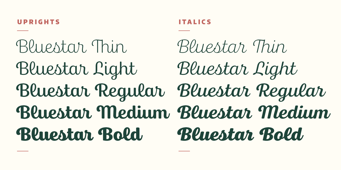 Bluestar Font -2