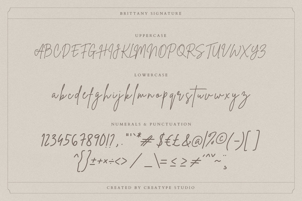 Brittany Signature Font -3