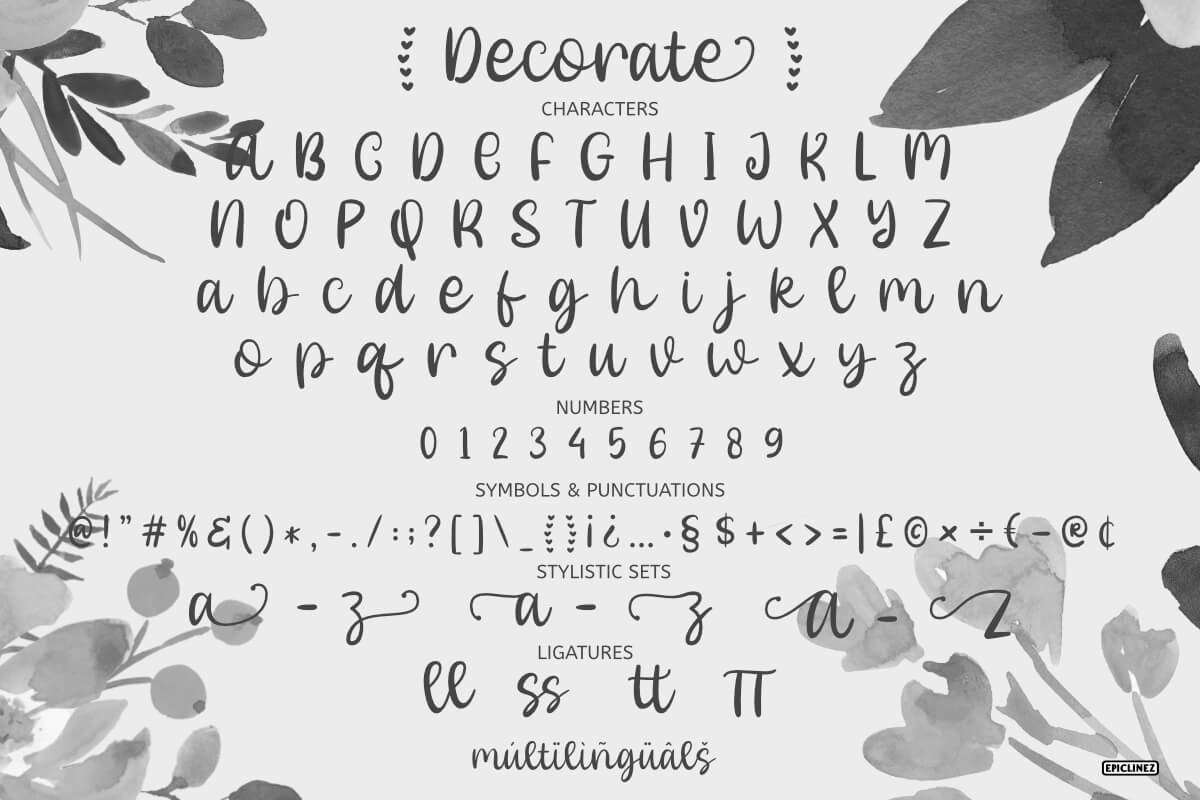 Decorate Font -3