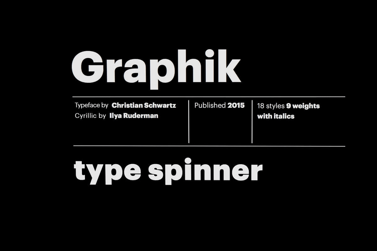 Graphik Font