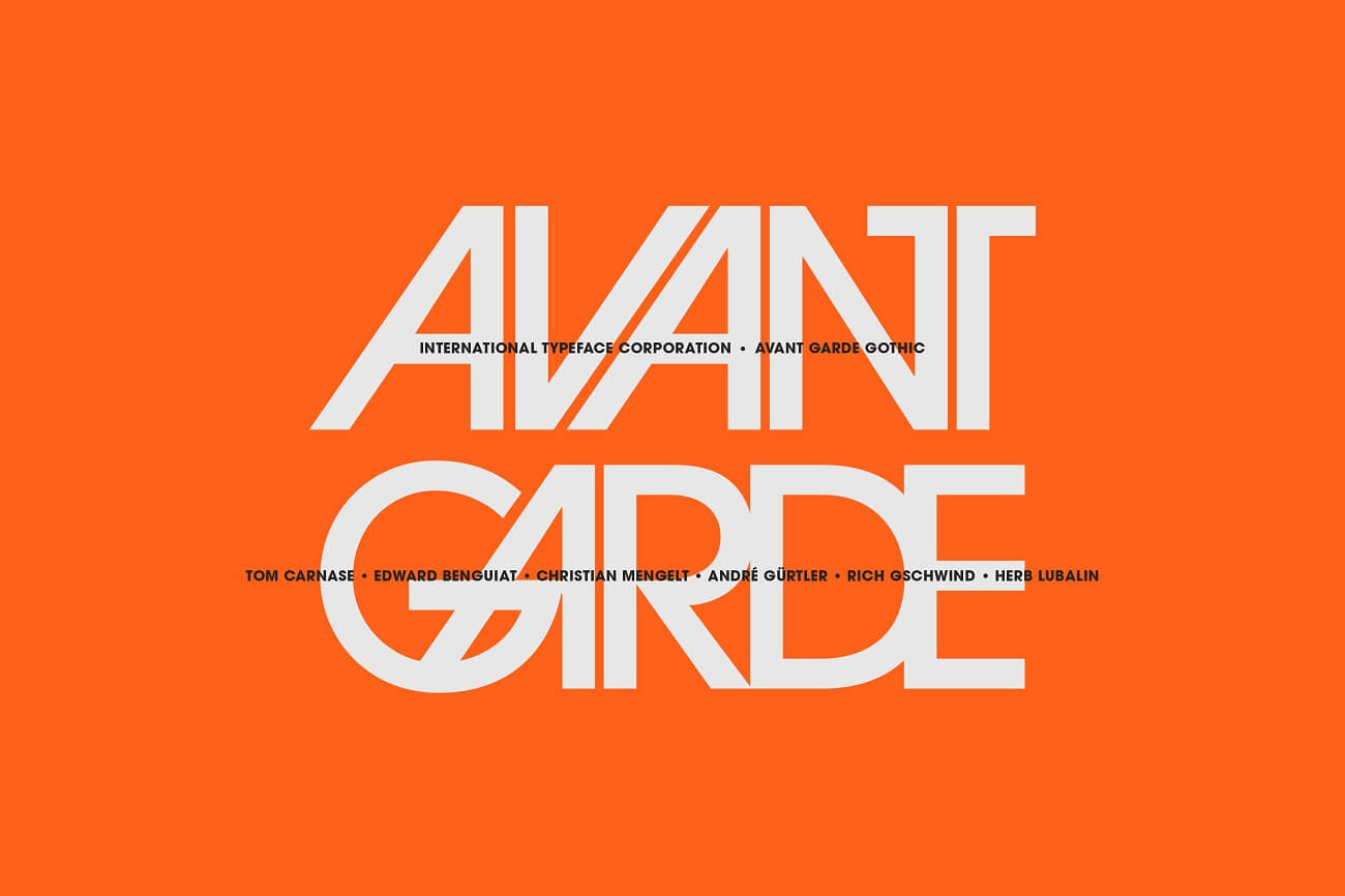 ITC Avant Garde Gothic Font