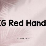 KG Red Hands Display Font -1