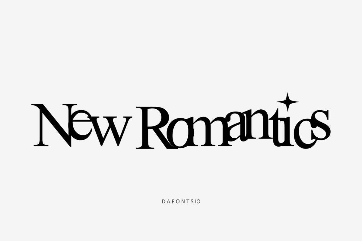 New Romantics Font