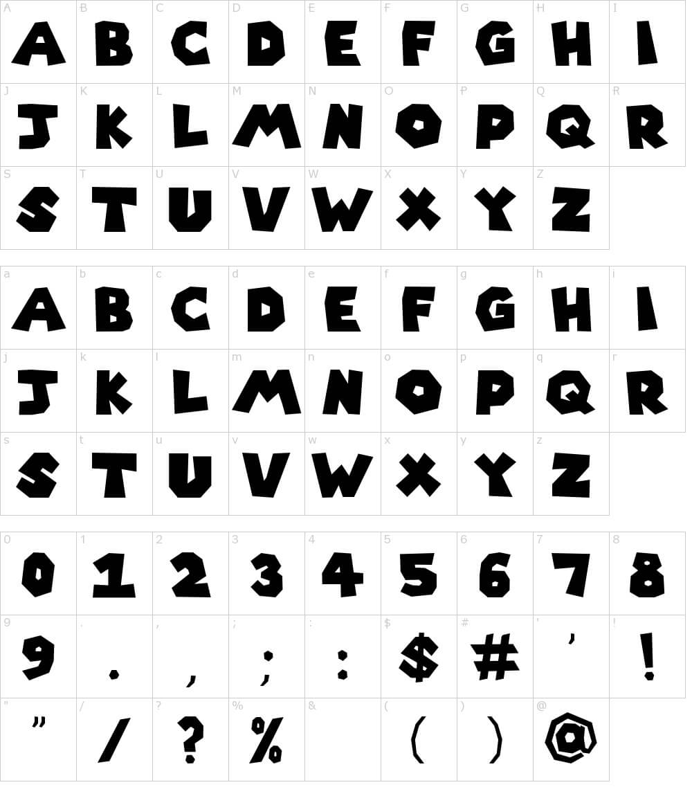 Super Mario 256 Fancy Font -2