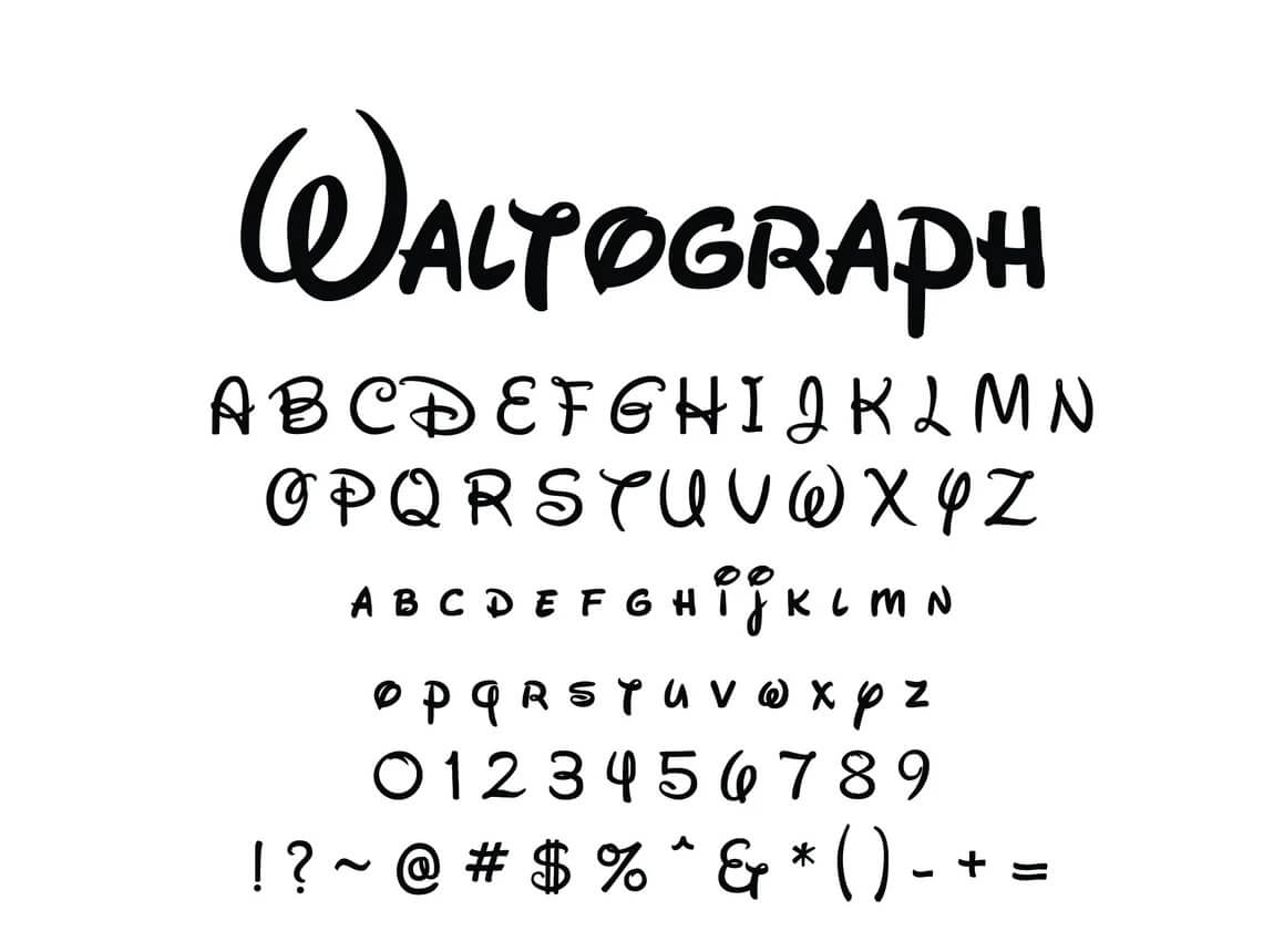 Waltograph Display Font 2