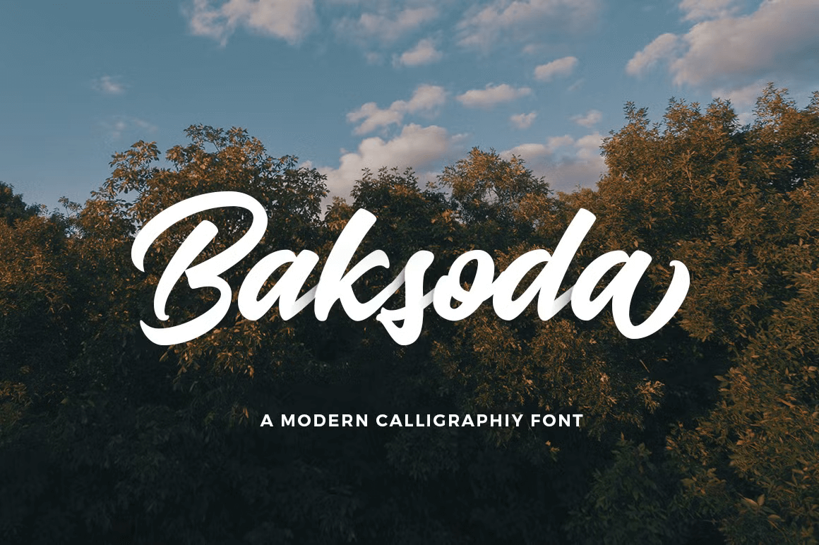 Baksoda Script Font