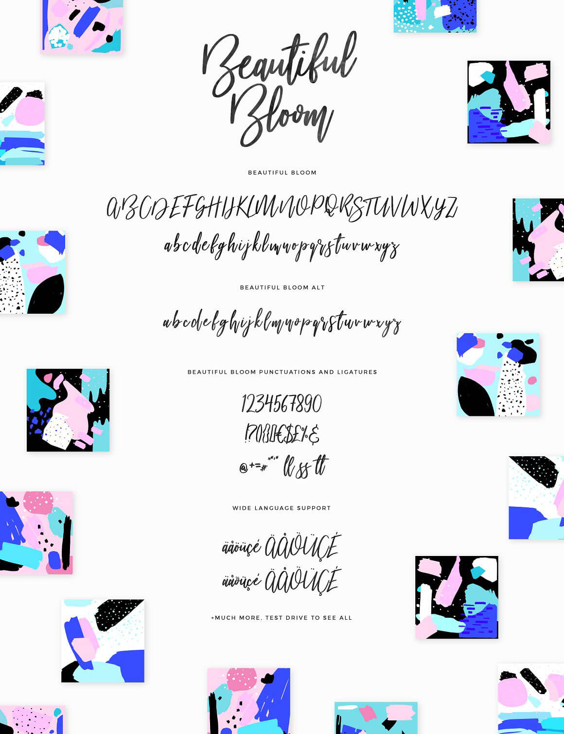 Beautiful Bloom Font-3