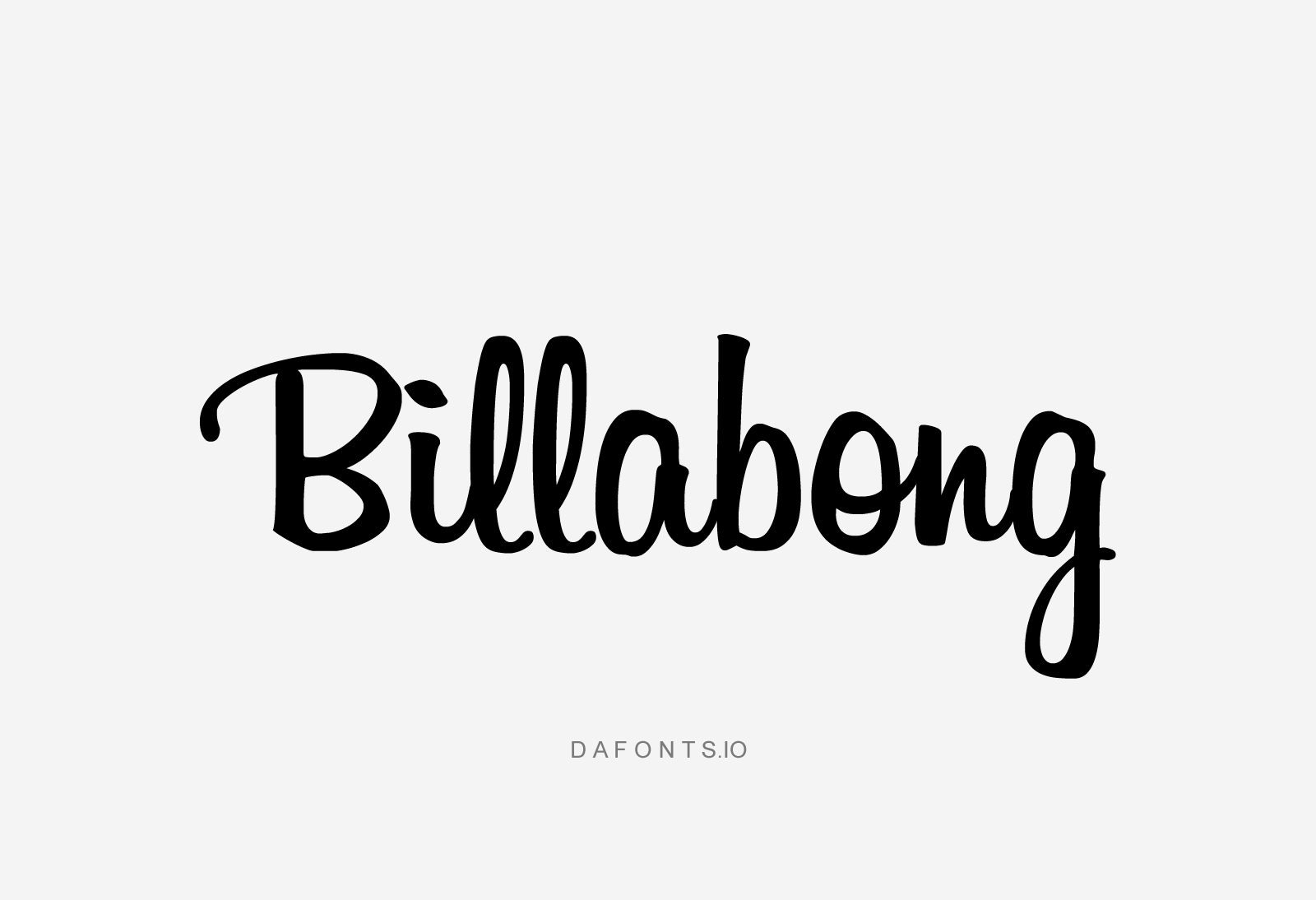 Billabong Font 1