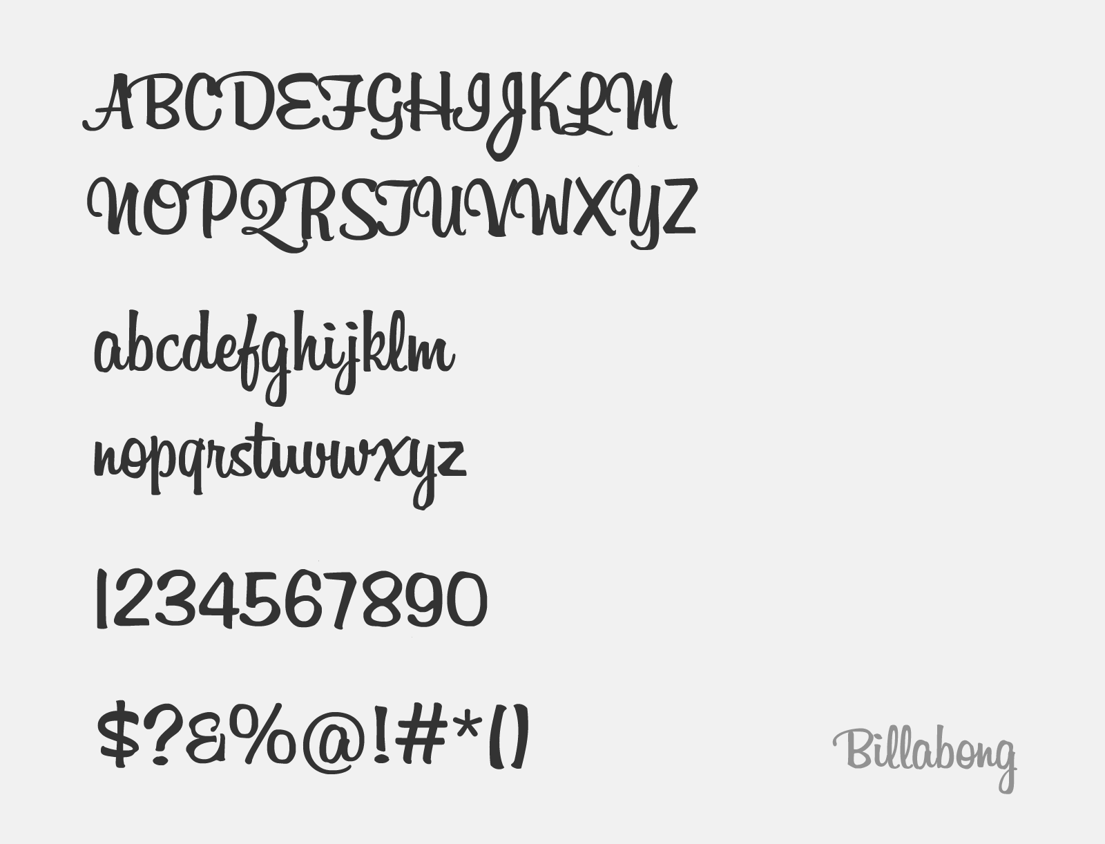 Billabong Font 2