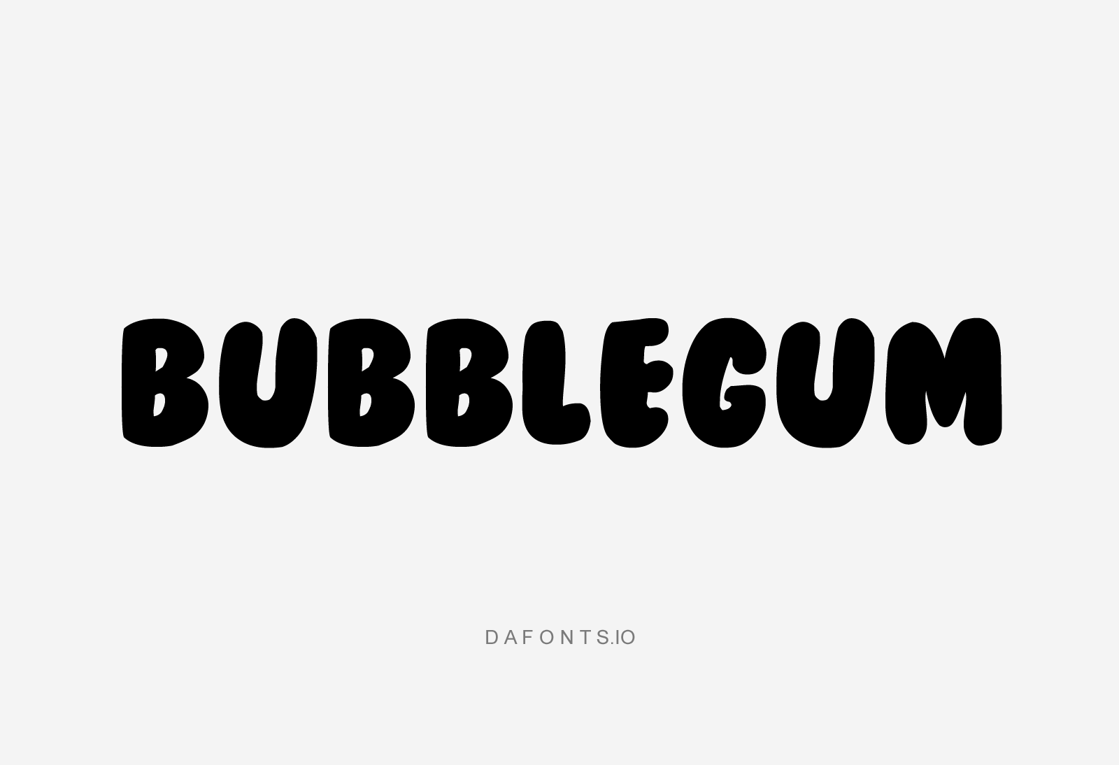 BubbleGum Font