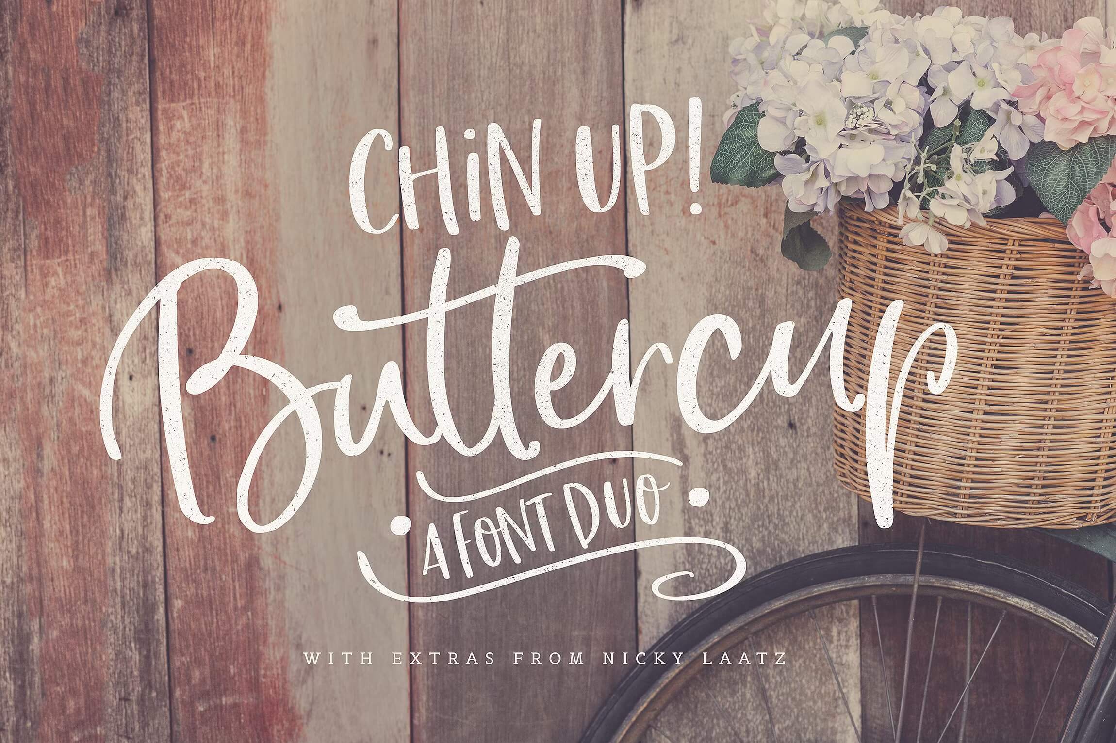 Chin Up Buttercup Font