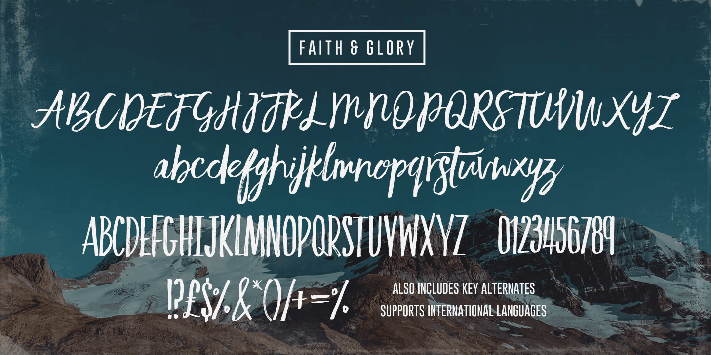 Faith and Glory Font 3