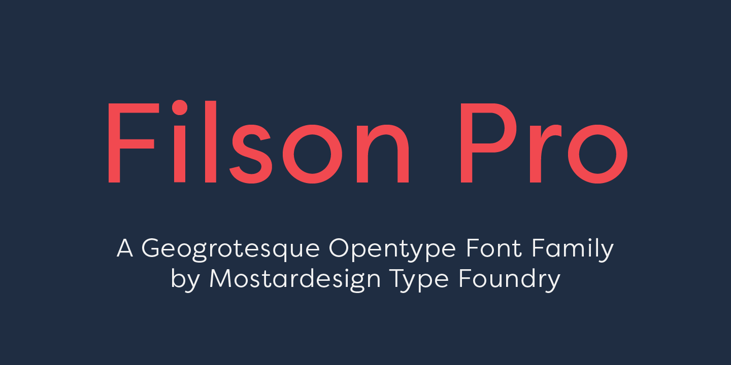 Filson Pro Font 1