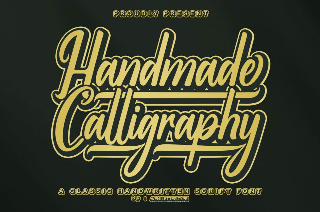 Handmade Calligraphy Font - Dafonts