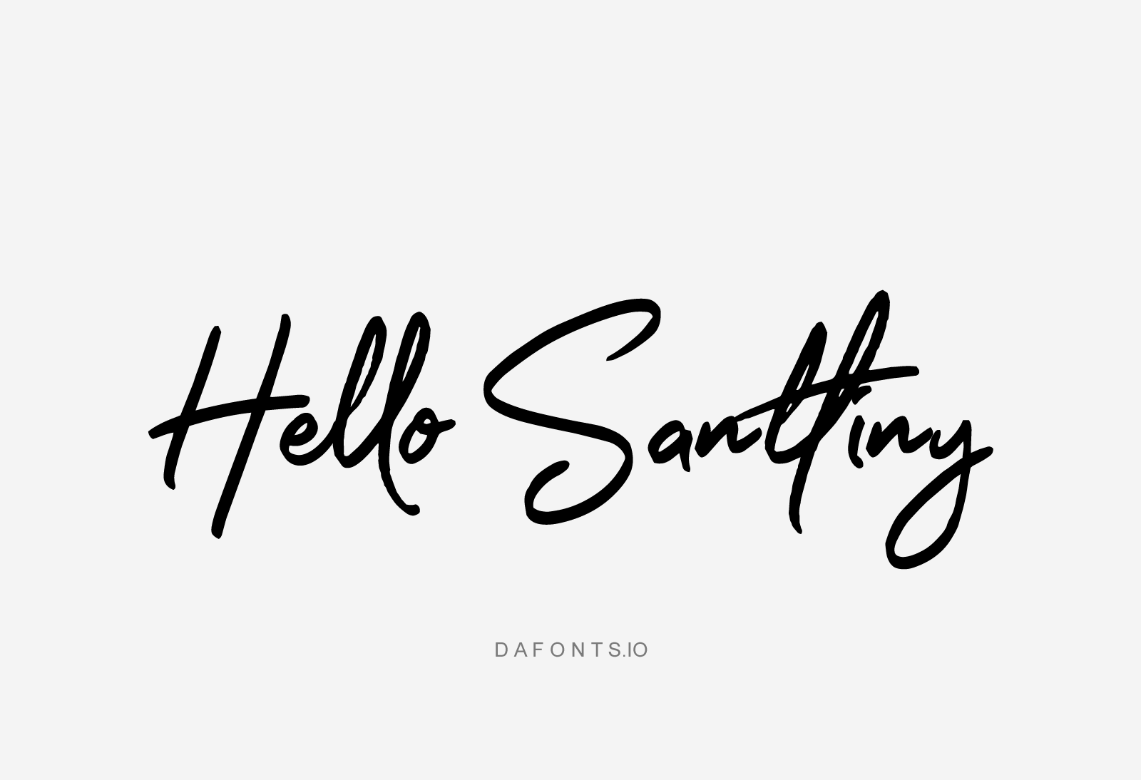 Hello Santtiny Font 1