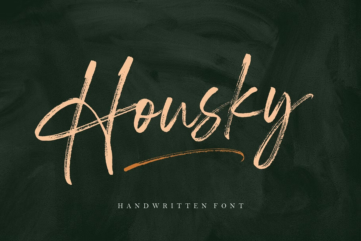 Housky Handwritten Font 1