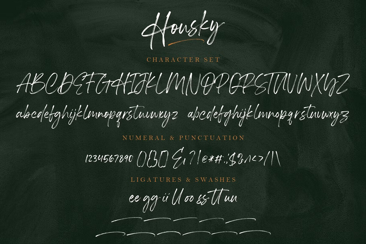 Housky Handwritten Font 2