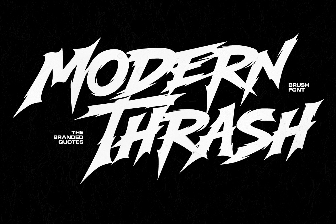 Modern Thrash Font 1