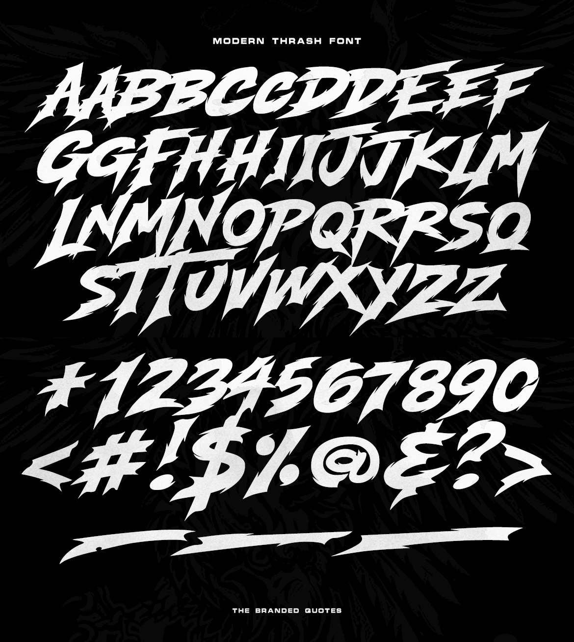 Modern Thrash Font 3