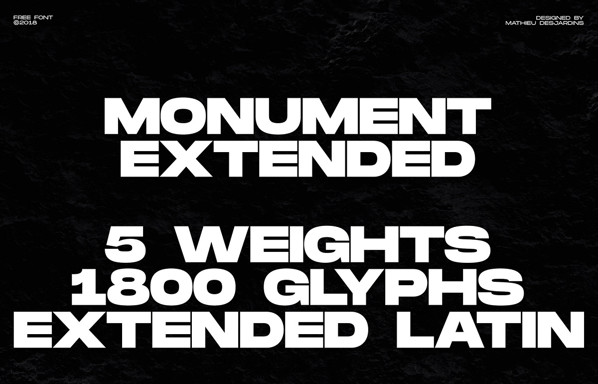 Monument Extended Font -1