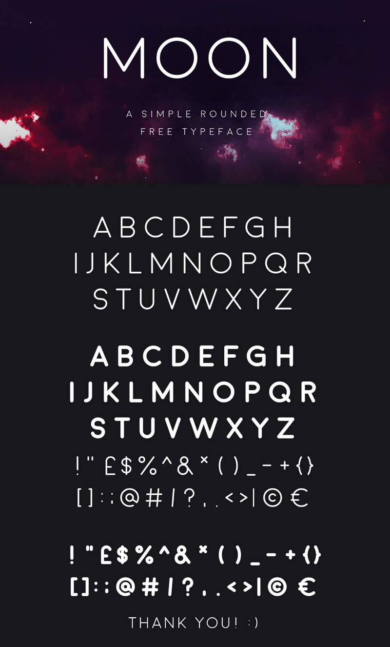 Moon Font 2