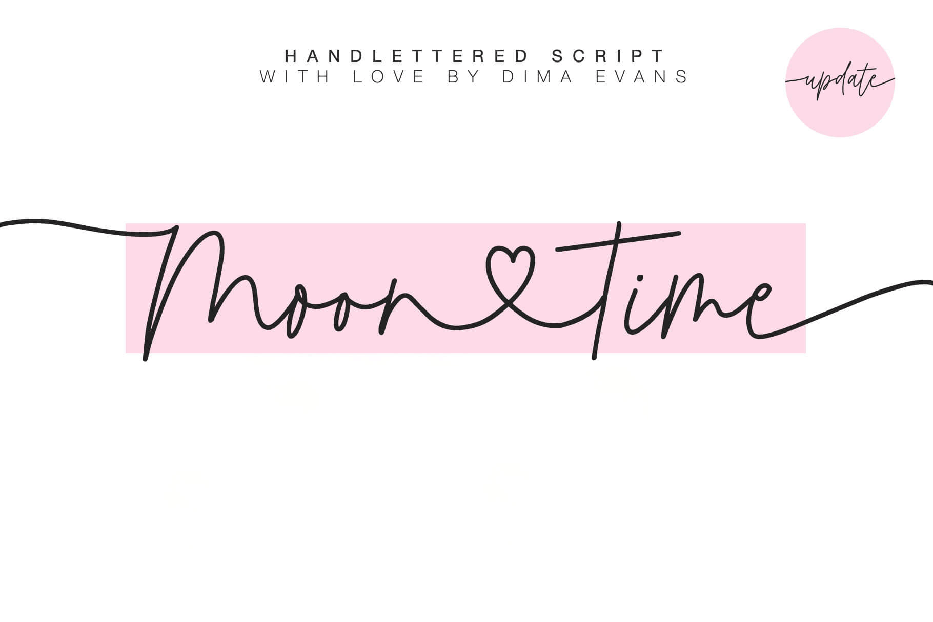 Moontime Calligraphy Font