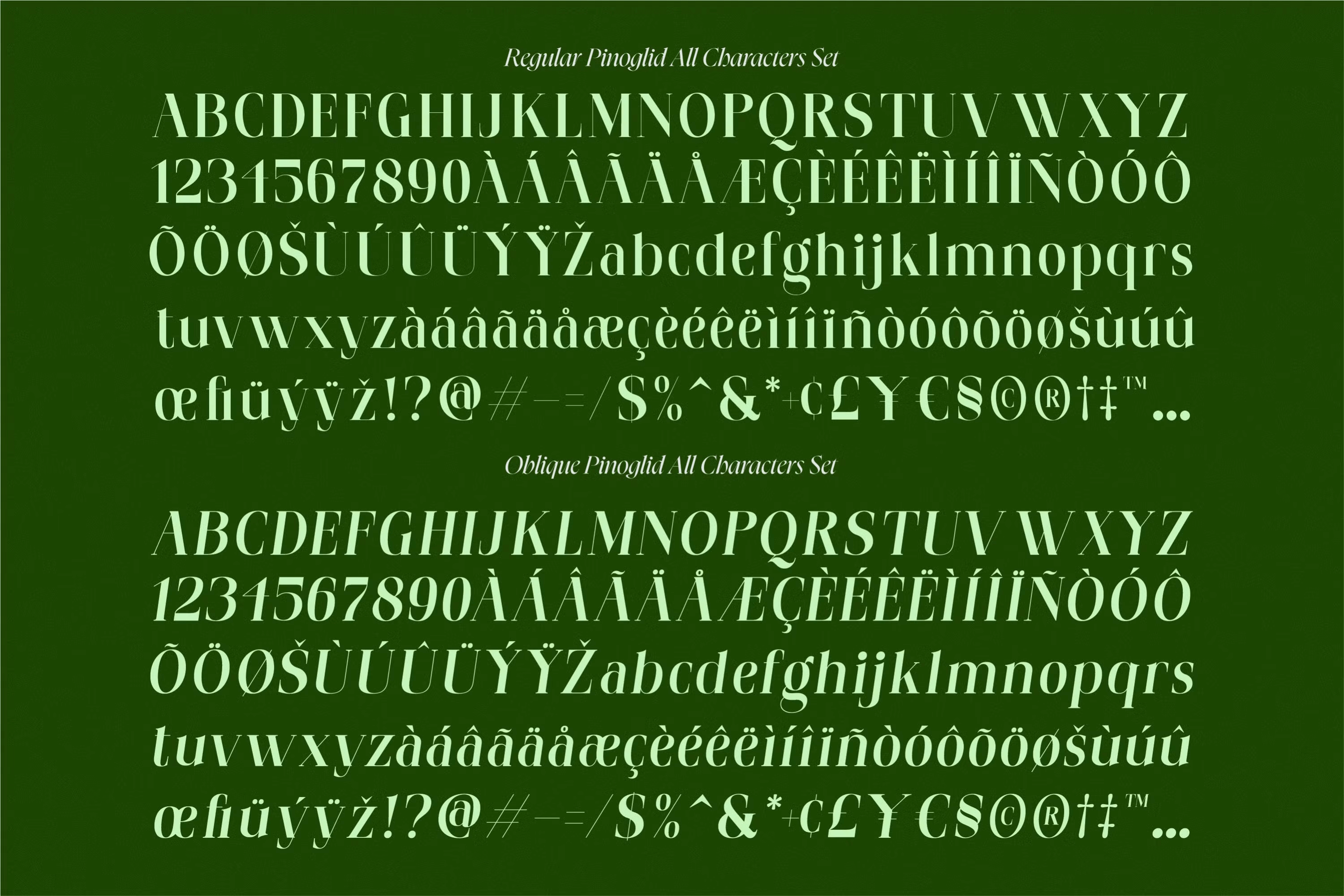 Pinoglid Font 3