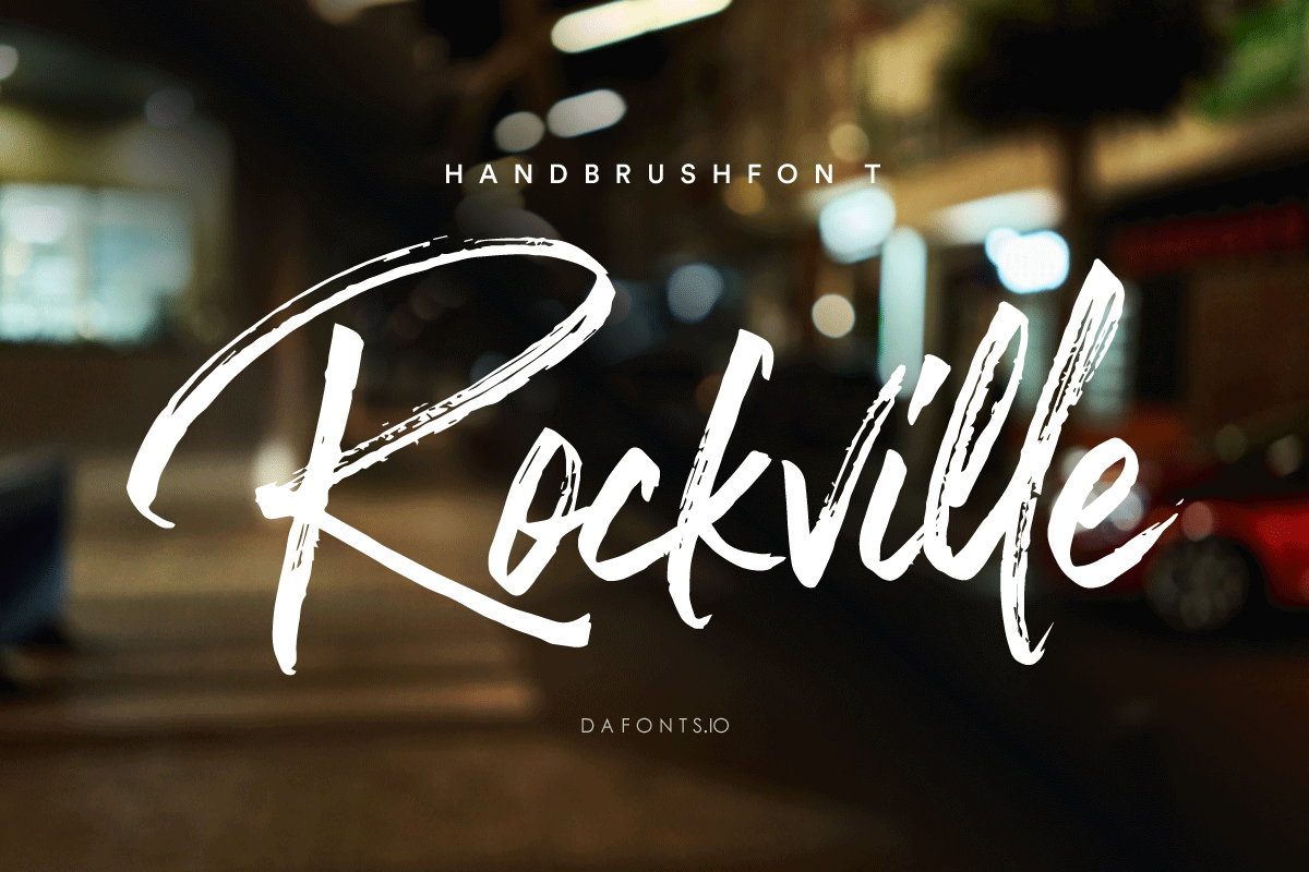 Rockville Brush Script Font