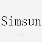 Simsun-Serif-Font