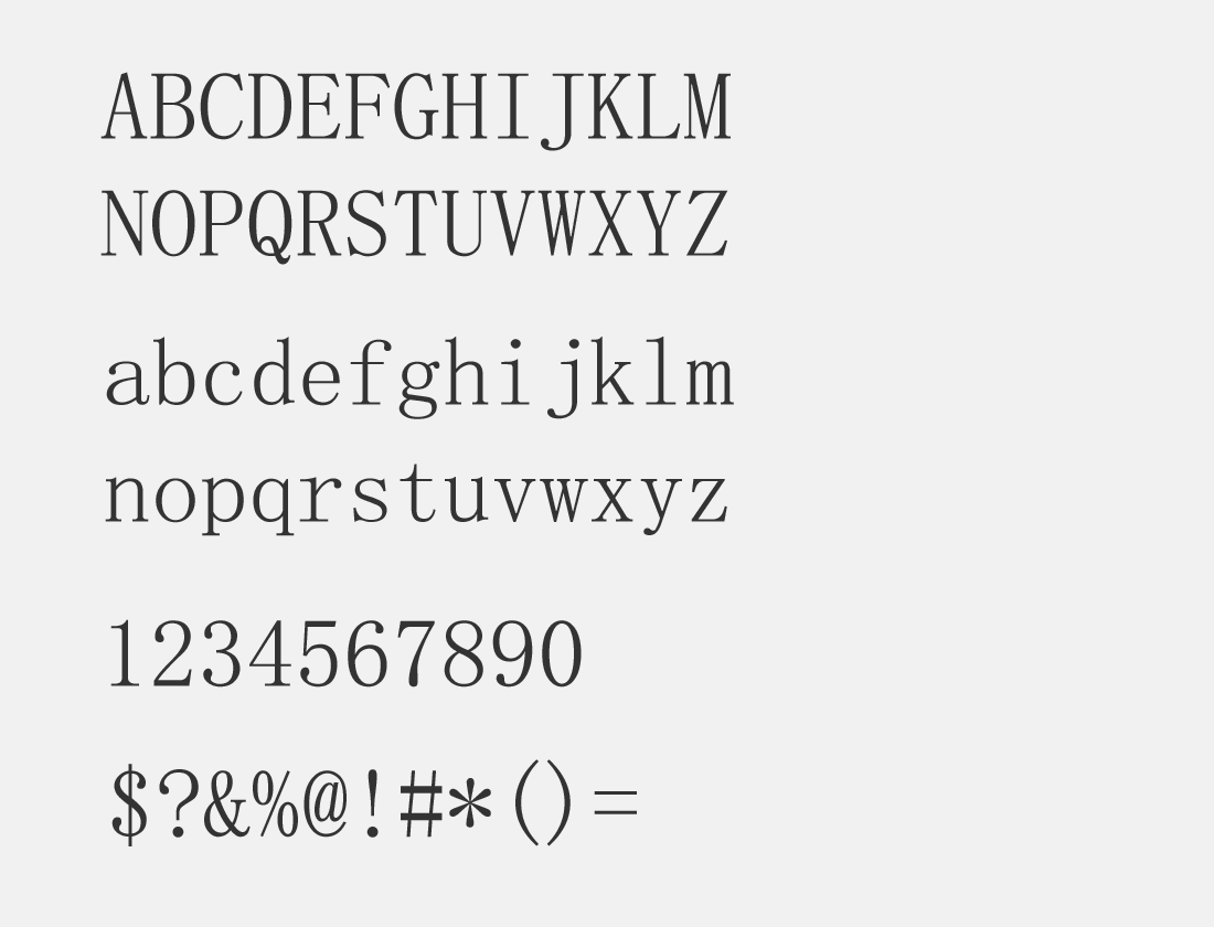 Simsun-Serif-Font -2