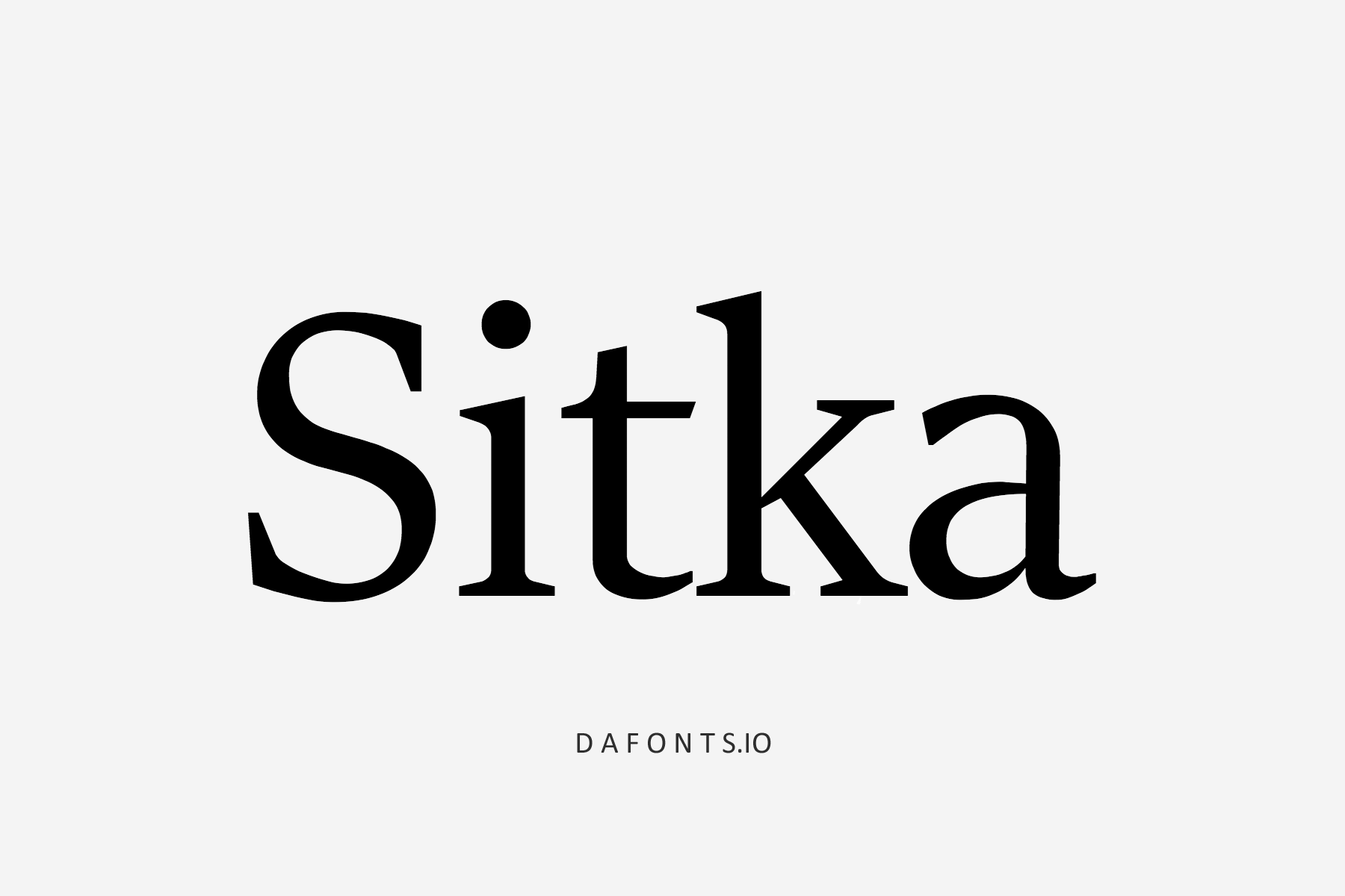 Sitka Font