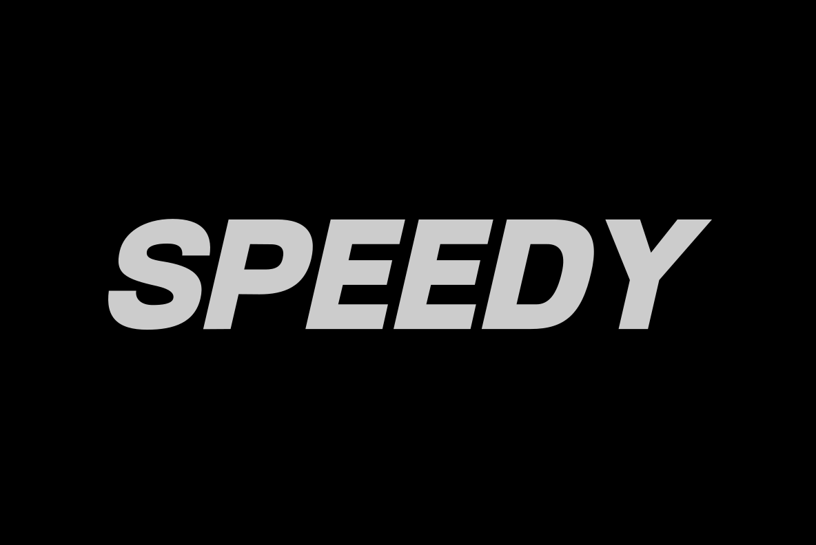 Speedy Font 1