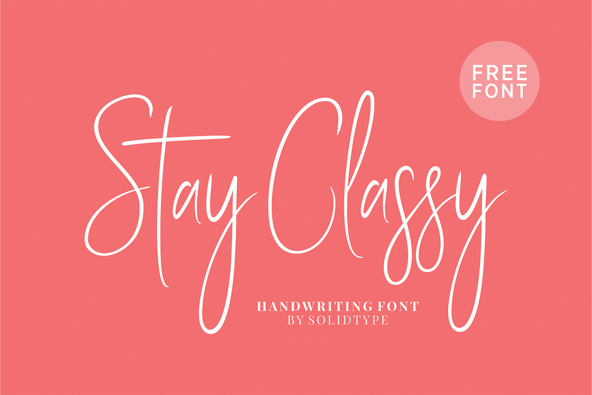 Stay Classy Font 1